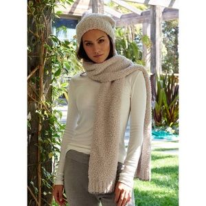 Barefoot Dreams CozyChic Super Soft Scarf in Cream / Stone 69 Inches